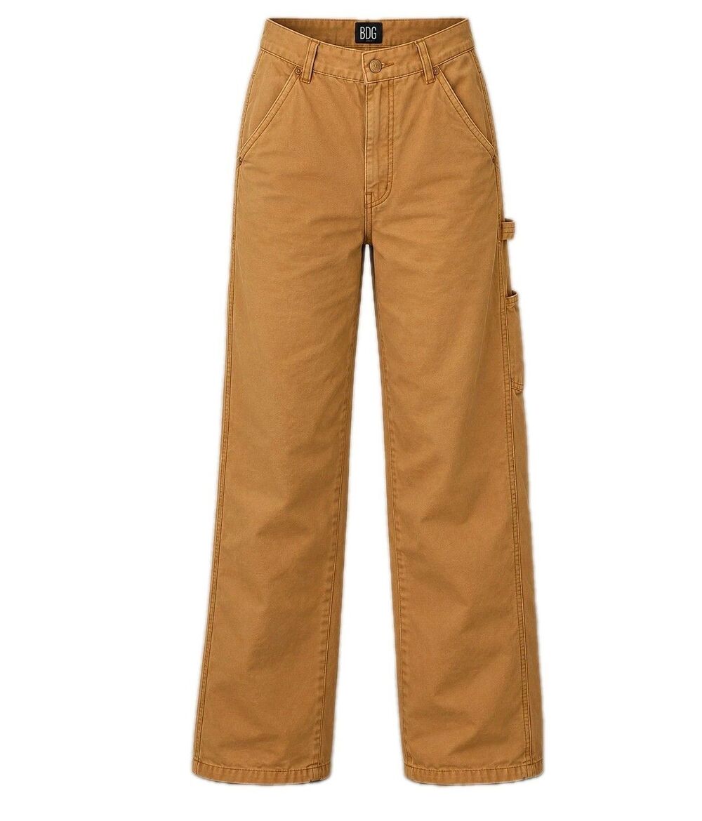 BDG Skate Cargo Pants Women’s Size 28 Brown Carpenter Utility Wide Leg Skater